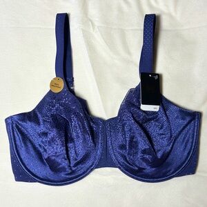 NWT Wacoal Back Appeal Smoothing Underwire Bra (36G) (Eclipse, dark purple/navy)